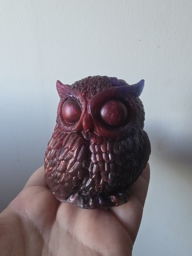 Handmade resin owl - handmade,