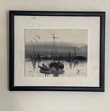 Vintage original signed OIL ON