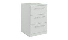 Brisbane 3 Drawer Bedside - Grey