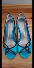 Jacques Vert Shoes Size 3 Turquoise Blue Heels New