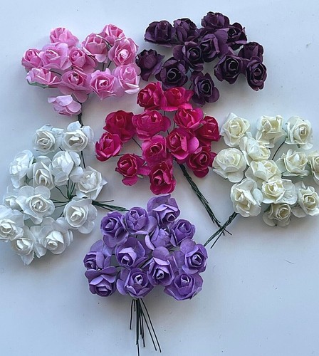 Paper tea roses - tea, miniature