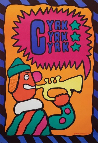 Cyrk trumpet clown - trumpet, 1969