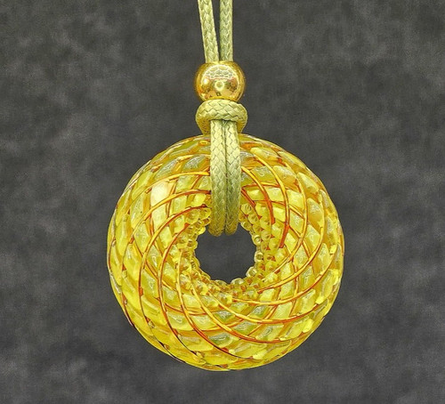 Cosmic aurora torus pendant - cosmic,