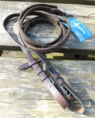 Brown webbing reins - , by