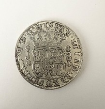 Mexico Spain Coin Ferdinand Spanish colonial 1753 Colonial Coin