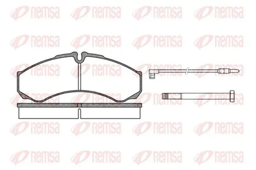 Brake pads rear - axle, 0651.02