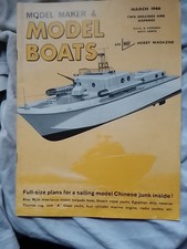 MODEL BOATS MAGAZINE MARCH 1966-VGC--FREE POSTAGE-SEE ACTUAL PHOTOS