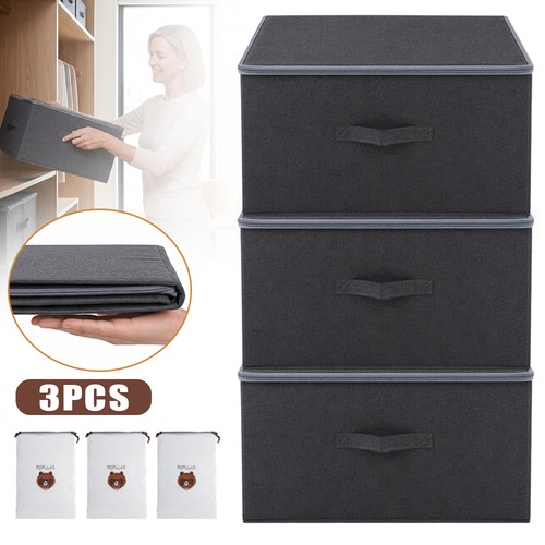 Canvas storage boxes large set - storage,