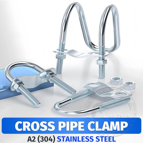 Cross pipe clamp connector - cross,