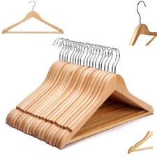 NATURAL WOODEN COAT HANGERS