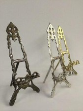 BRASS NICKEL BRONZE EASEL 25cm