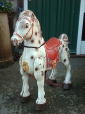 VINTAGE RUSTIC MOBO TOY HORSE