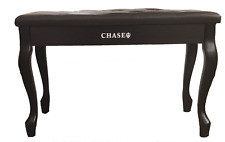 CHASE Duet Piano Keyboard Stool Bench - in Dark Rosewood with Storage  B-102