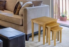 Set of 3 Solid Wood Compact