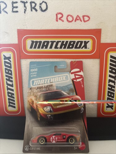 Matchbox long card red - long,