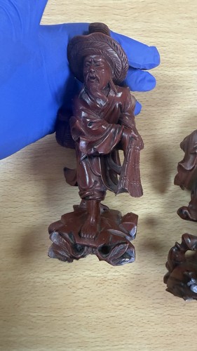 Vintage hand carved - hand-carved, wood