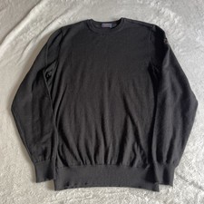 Paul & Shark Wool Jumper Mens Small Black Crew Neck Pullover Made in Italy