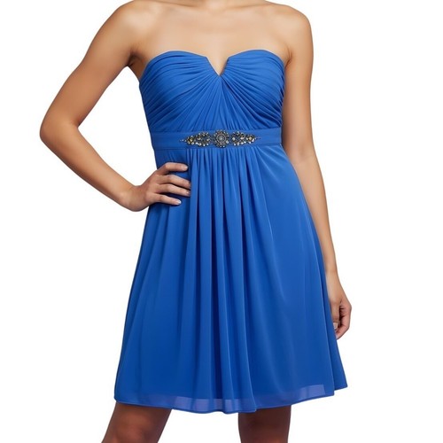 Adrianna papell blue - papell, strapless