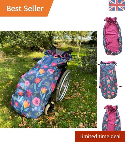 Cheerful floral wheelchair - cheerful,