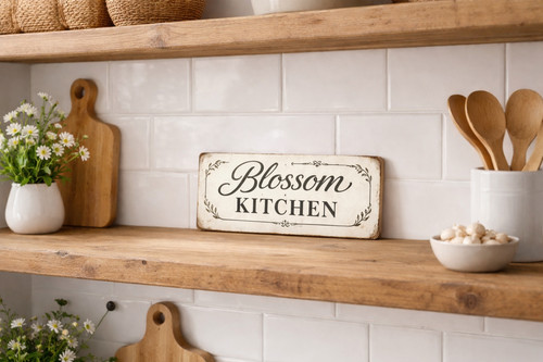 Kitchen sign blossom - kitchen,