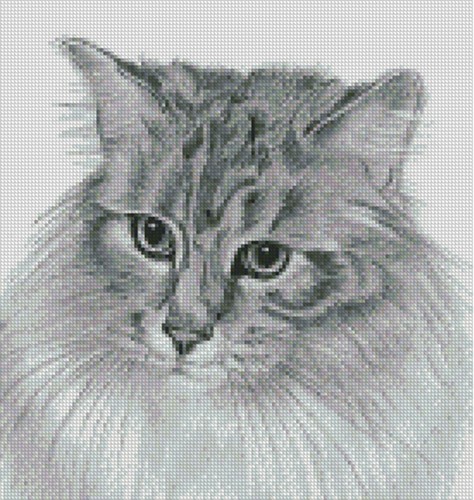 Cross stitch chart pattern - cross, chart,