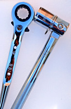 2 IN 1 Heavy Duty  Scaffold Spanner 21mm (7/16") – 12" Flat Ratchet 19 mm 21 mm