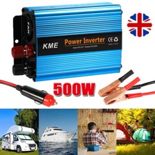 Power Inverter Adapter Converter 500W Dc 12V To Ac 230V 240V Car Chargers Trip