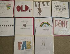 Wholesale Joblot Birthday Greetings Cards X 25 Bright Fun Mixed