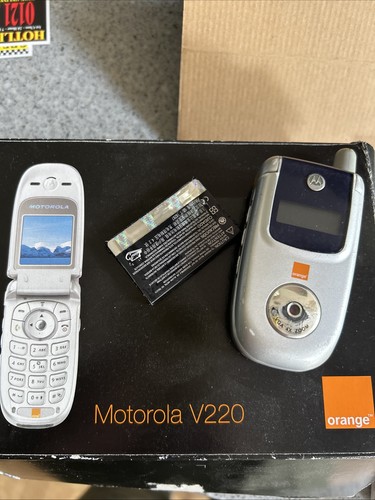 Motorola v220 silver flip - silver,