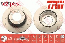 X2 PCS REAR / BRAKE DISC SET