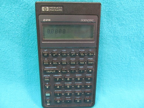 Hewlett packard 22s scientific - hewlett,