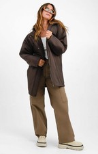 Topshop Womens Brown Parka Jacket RRP £75