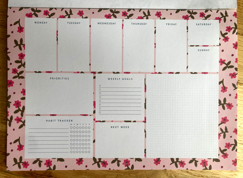 Desk pad undated weekly - desk,