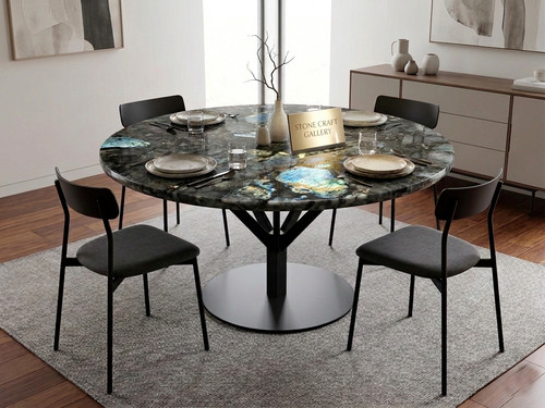 Luxury labradorite dining - labradorite,
