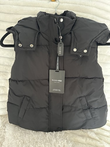Girls black puffer - girls,