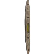 Vintage W Marples & Son Brass & Mahogany 9” Spirit Level Shamrock Brand