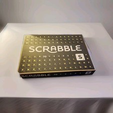 Scrabble 70th Anniversary Black Set Board Game 70 Years NEW SEALED RARE