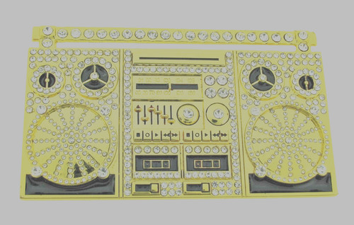 Vintage boombox belt buckle - vintage,