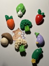 8Pcs Refrigerator Magnets Cute Vegetable Shaped Fridge Magnet Sticker Message