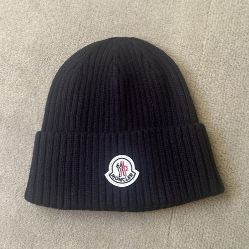 Moncler black wool knit - black, beanie
