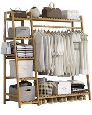 Bamboo Clothes Rail Garment