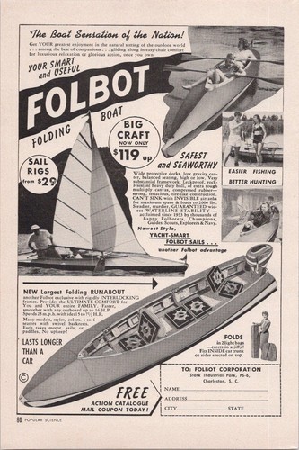 Vintage folbot folding boat - folding,
