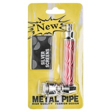 Metal smoking pipe with - smoking, 5