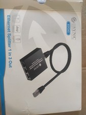 ESY243 Ethernet RJ45 Network Splitter Adapter 1 To 3 Ethernet 1000 Mbps