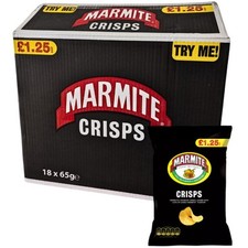 Golden Wonder Marmite Crisps 18 x 65g Bags Price Marked £1.25 SPECIAL OFFER