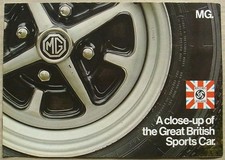 MG Car RANGE Sales Brochure