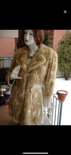 Vintage mink and leather - mink,
