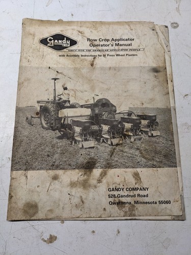 Gandy row crop applicator - crop,