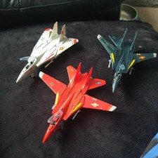 3 x diecast model  F-14 A Tomcat  VF-142  pull back toys models 
