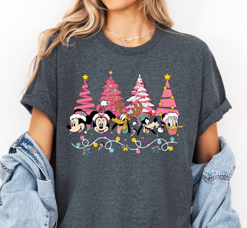 Pink christmas tree disney - christmas,